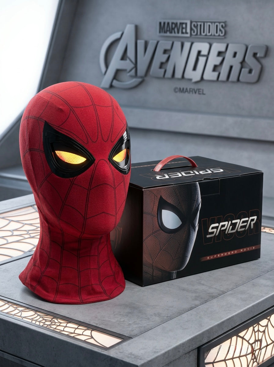Masque de Spider-Man – Yeux LED Lumineux Cosplay Marvel