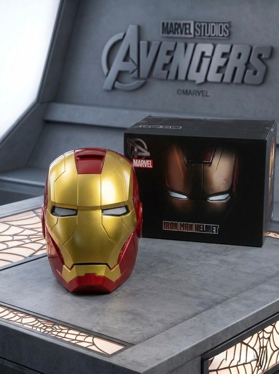 Masque d'Iron Man – Commande Vocale & Tactile, Ouverture Automatique