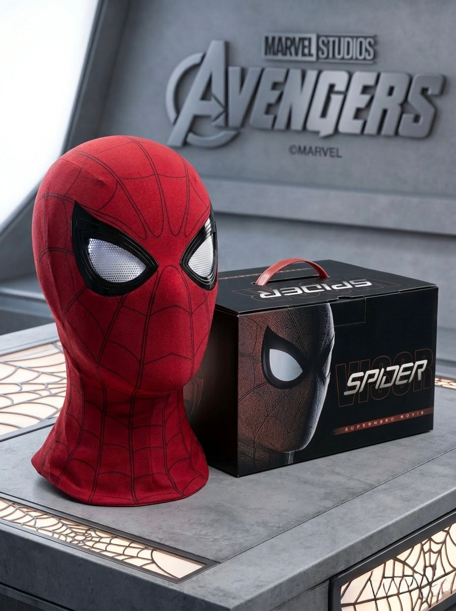 Masque de Spider-Man – Yeux LED Lumineux Cosplay Marvel