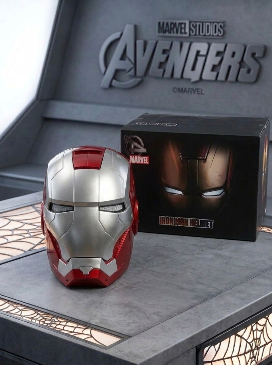 Masque d'Iron Man – Contrôle Tactile, Ouverture Automatique