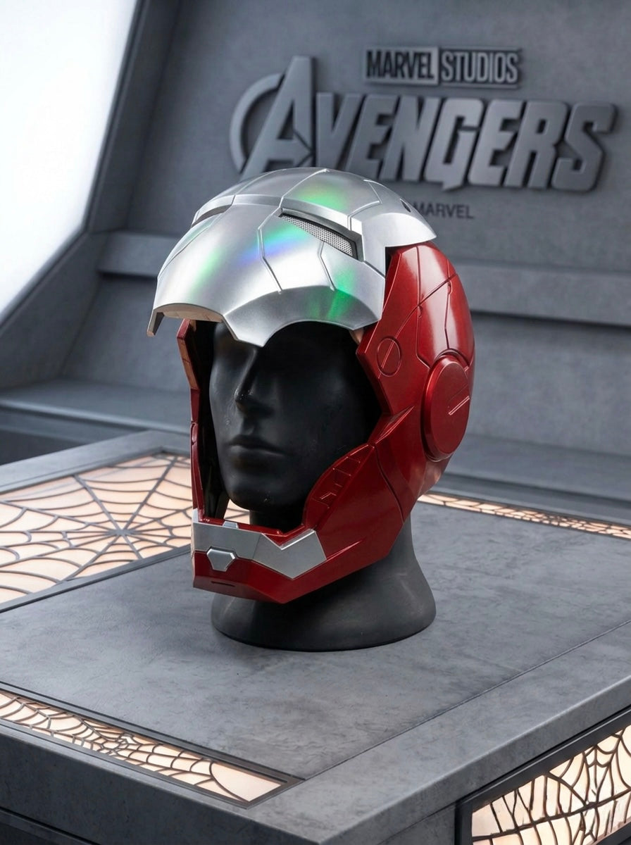 Masque d'Iron Man – Contrôle Tactile, Ouverture Automatique